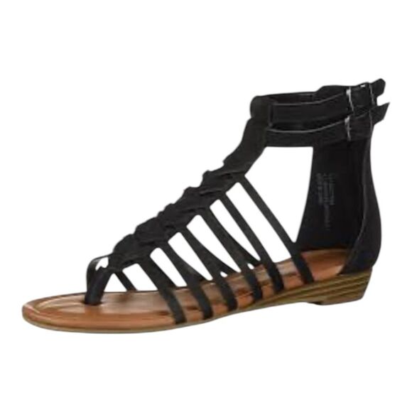 Rampage Ram-Santorini Gladiator Open Toe Sandal with Zipper and Buckle Size 9M - Picture 1 of 16